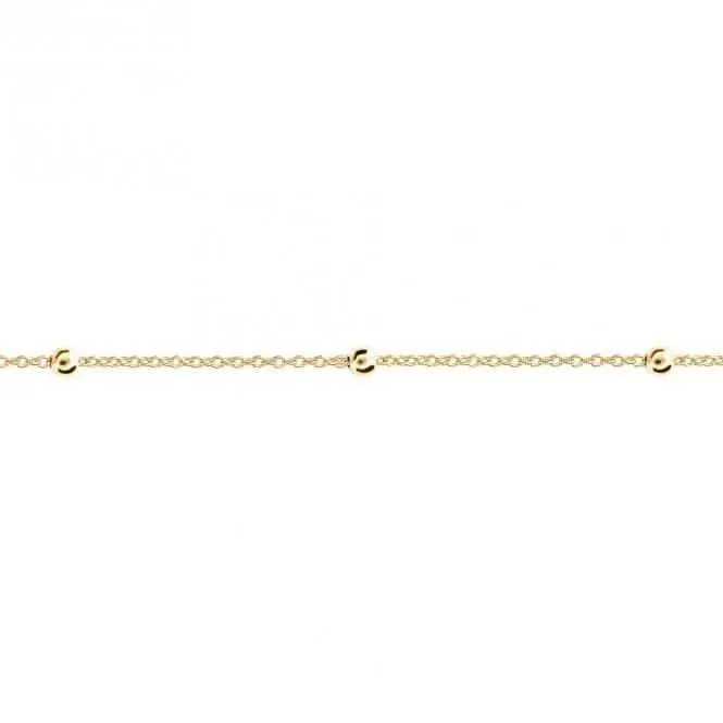 Beginnings Fine Chase And Ball Gold Plated Chain N4494 Beginnings Jewellery