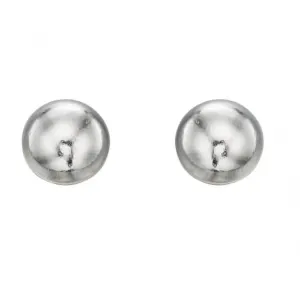 Beginnings Sterling Silver A017 Plain Ball Stud Earrings Beginnings Jewellery