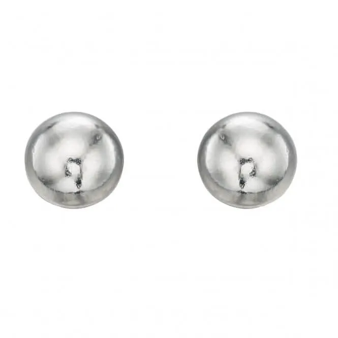 Beginnings Sterling Silver A017 Plain Ball Stud Earrings Beginnings Jewellery