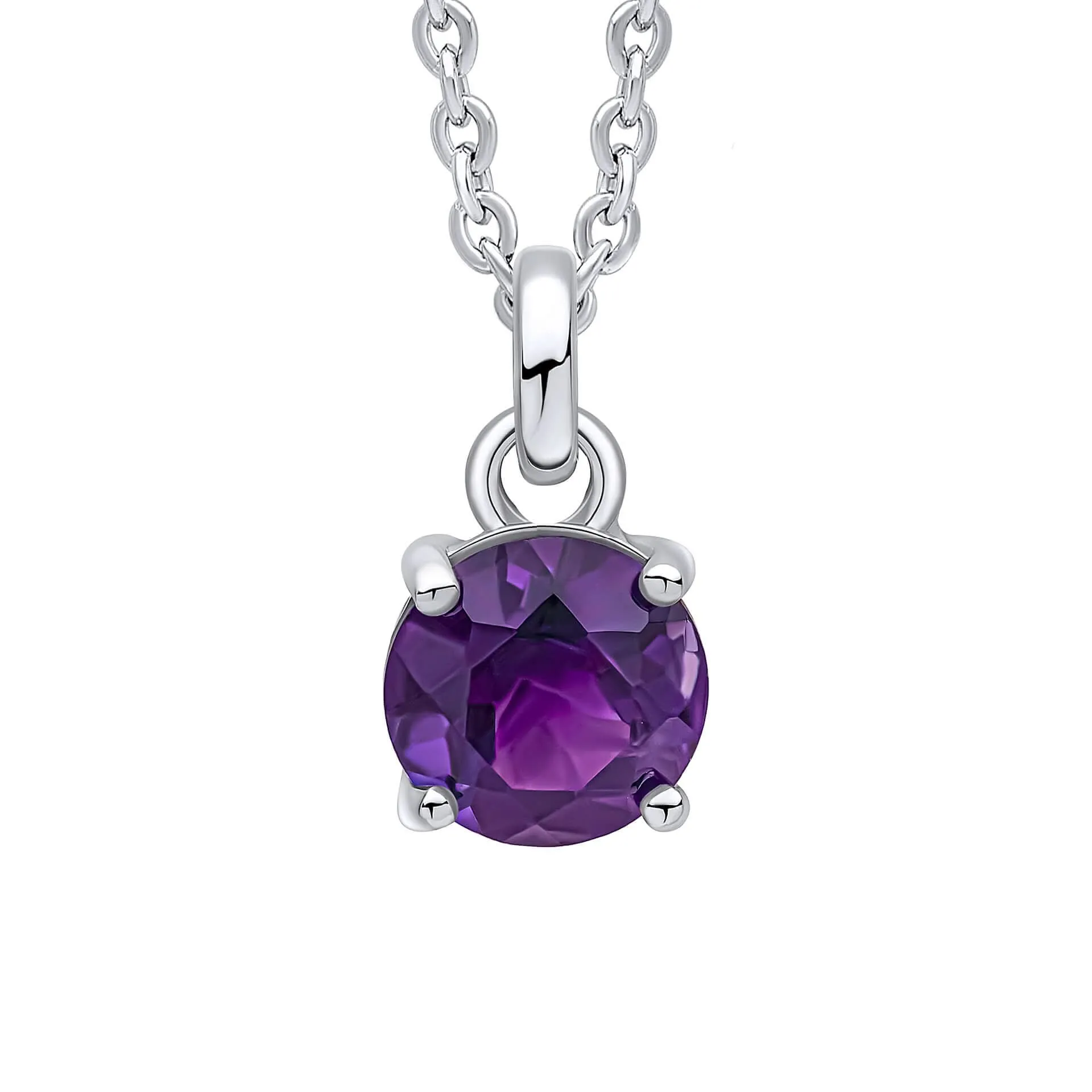 Beginnings Sterling Silver Amethyst Purple Pendant P5457M Beginnings Jewellery