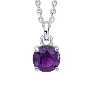 Beginnings Sterling Silver Amethyst Purple Pendant P5457M Beginnings Jewellery