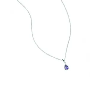 Beginnings Sterling Silver Amethyst Teardrop Pendant P2429M Beginnings Jewellery