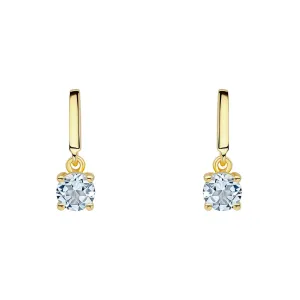 Beginnings Sterling Silver Blue Topaz Blue Earrings E6488T Beginnings Jewellery