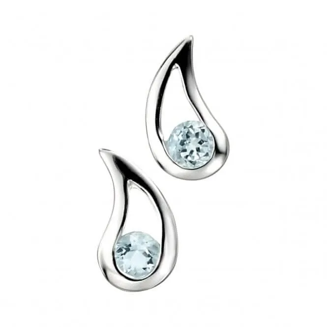 Beginnings Sterling Silver Blue Topaz Teardrop Earrings E3057T Beginnings Jewellery