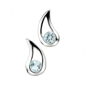 Beginnings Sterling Silver Blue Topaz Teardrop Earrings E3057T Beginnings Jewellery