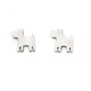 Beginnings Sterling Silver Dog Earrings A2016 Beginnings Jewellery
