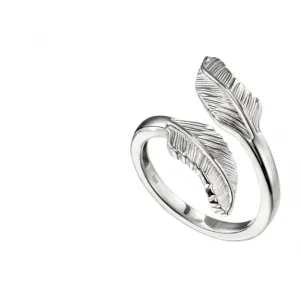 Beginnings  Sterling Silver Double Feather Ring R3701 Beginnings Jewellery