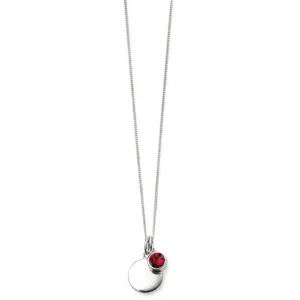 Beginnings Sterling Silver July Birth Stone Pendant P4596 Beginnings Jewellery