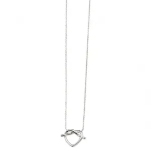 Beginnings Sterling Silver N4109 Pretzel Necklace Beginnings Jewellery