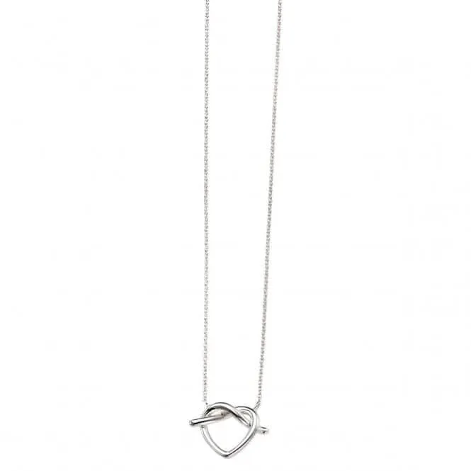 Beginnings Sterling Silver N4109 Pretzel Necklace Beginnings Jewellery