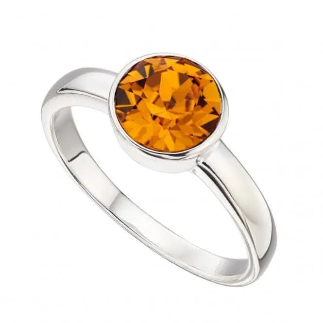 Beginnings  Sterling Silver November Swarovski Birthstone Ring R3695 Beginnings Jewellery