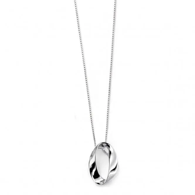 Beginnings Sterling Silver Open Twist Oval Pendant P3446 Beginnings Jewellery