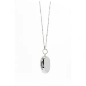 Beginnings Sterling Silver P2703 Small Plain Oval Locket Pendant Beginnings Jewellery