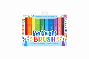 Big Bright Brush Markers (Set of 10) by Ooly