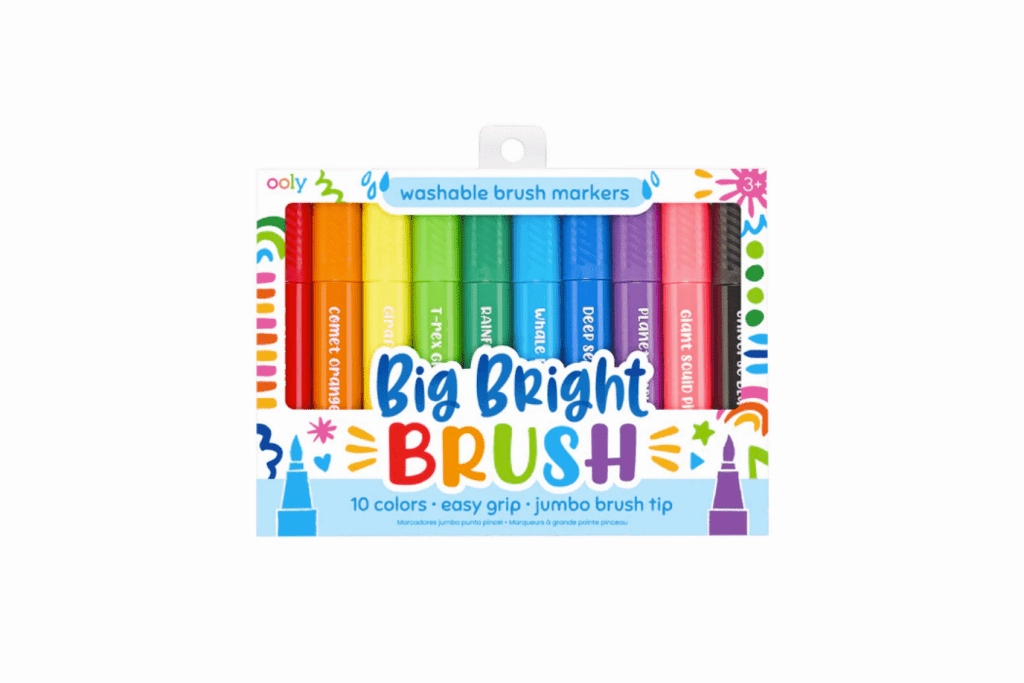 Big Bright Brush Markers (Set of 10) by Ooly