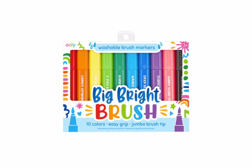 Big Bright Brush Markers (Set of 10) by Ooly