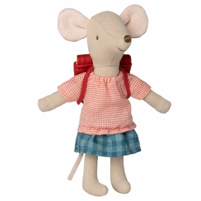 Big Sister Tricycle Mouse with a Backpack  - Red