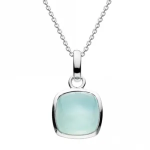 Blue Chalcedony Cushion Pendant 97824BLC Dew Jewellery