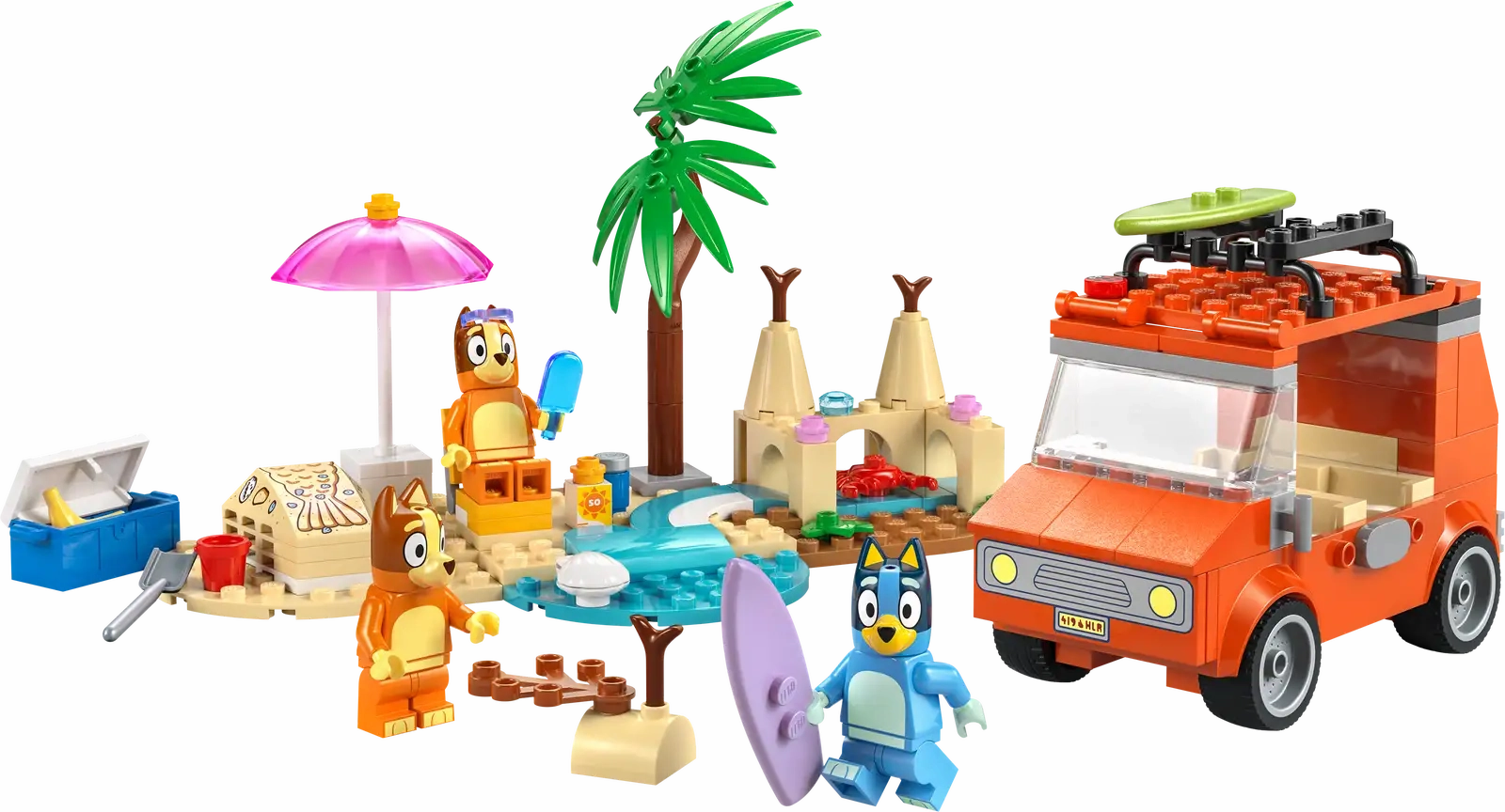 Bluey's Beach & Family Car Trip Lego 11202