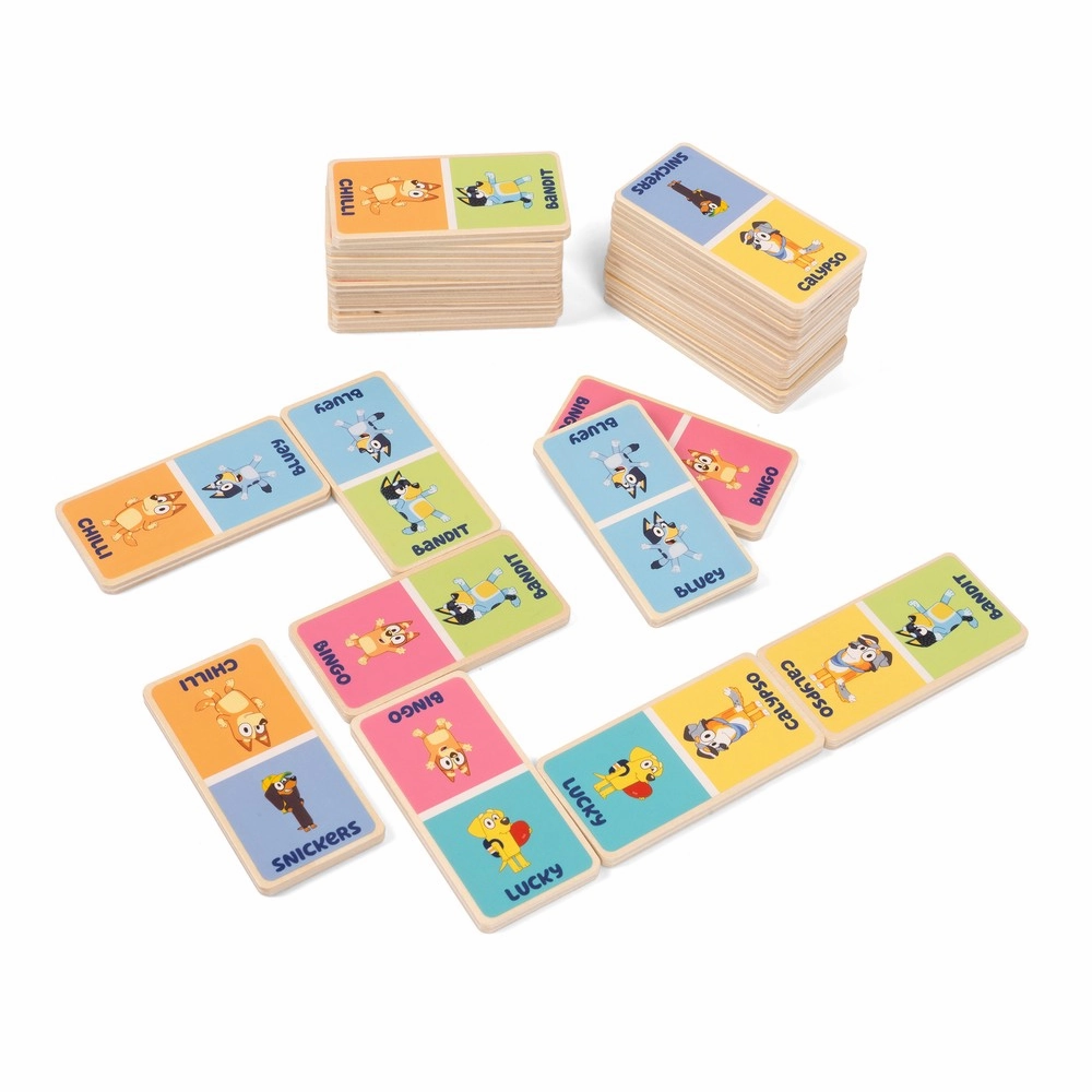Bluey Wooden Dominoes
