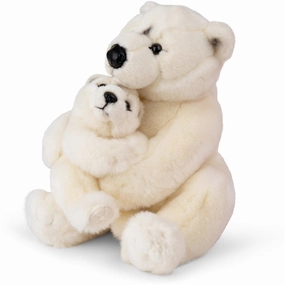 Bon Ton Toys WWF Plush Polar Bear Mother And Baby 28 cm