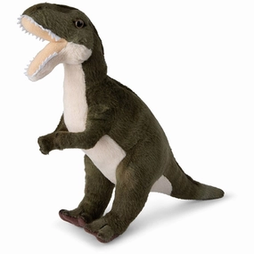 Bon Ton Toys WWF Plush T-Rex Dinosaur Green 15 cm