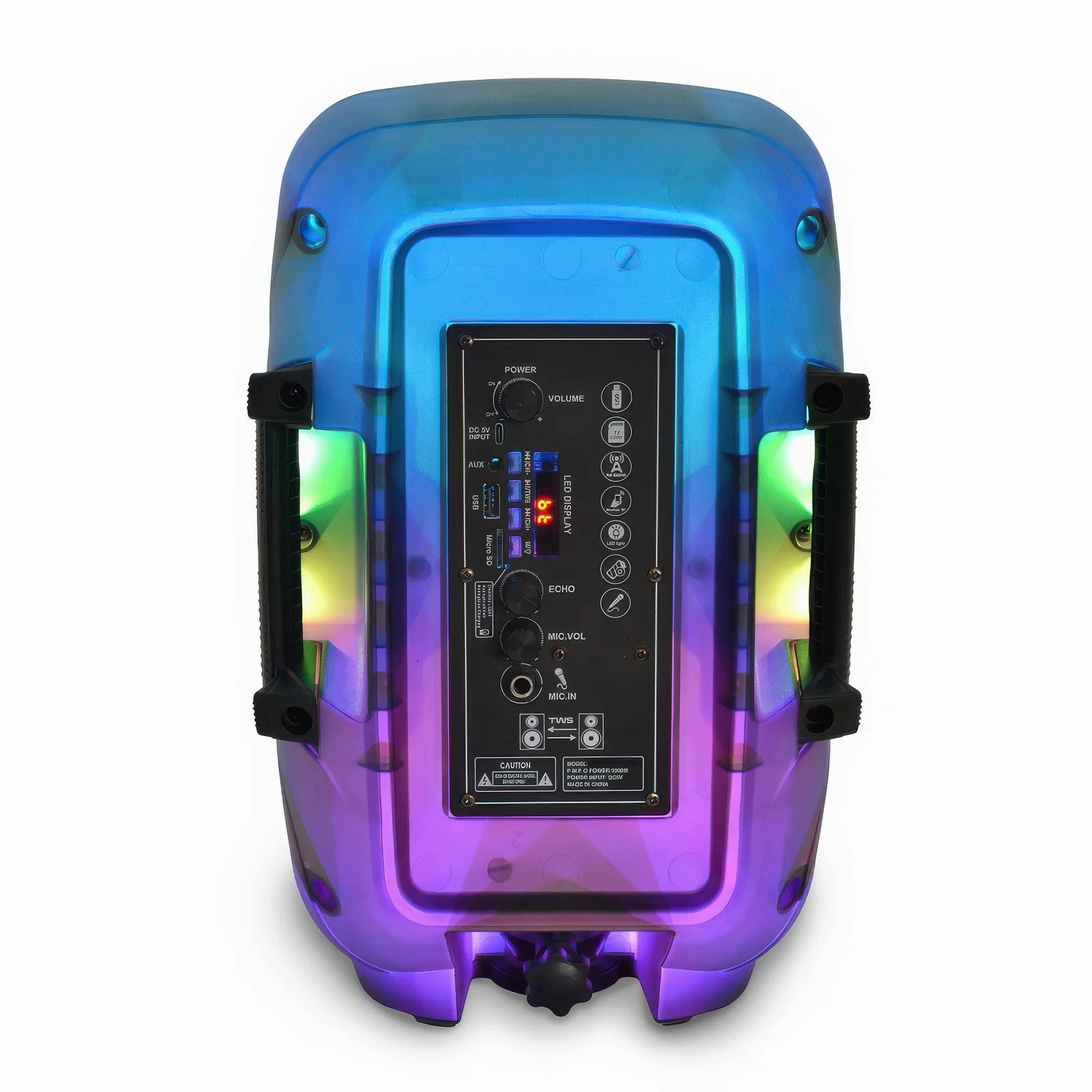BONTEMPI Wireless Speaker with Microphone & RGB Lights