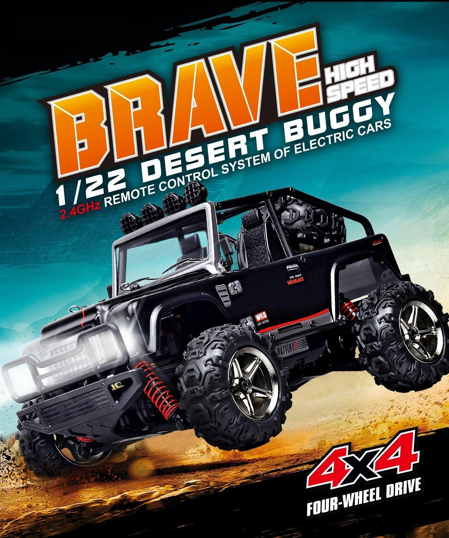 Brave 1:22 4x4 Desert Buggy RC Remote Control Car