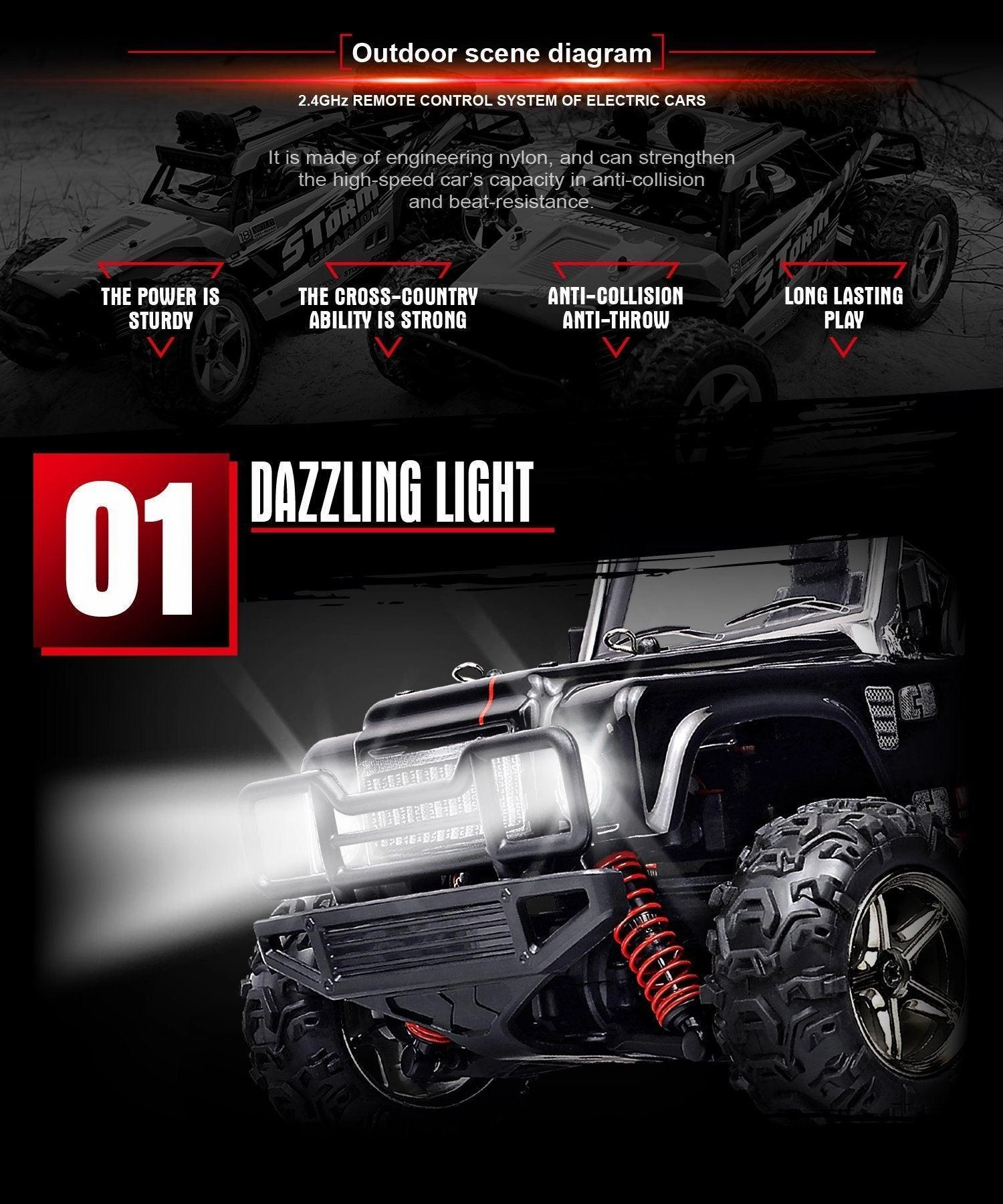 Brave 1:22 4x4 Desert Buggy RC Remote Control Car
