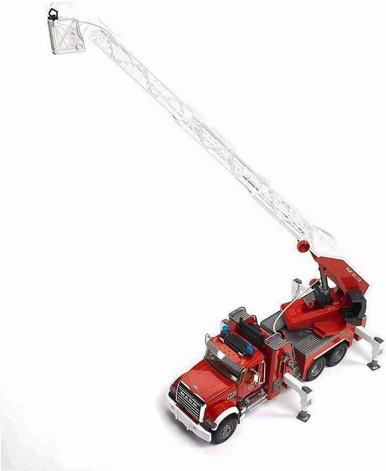 BRUDER Mack Granite Fire Engine with Slewing Ladder and Water Pump