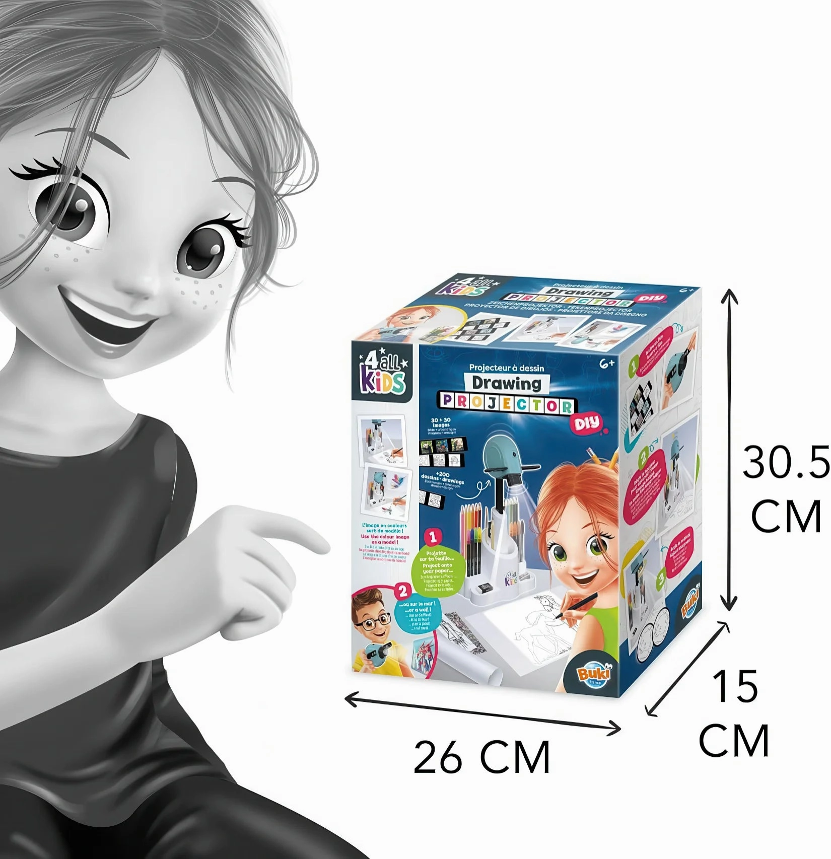 BUKI 2-in-1 Drawing Projector