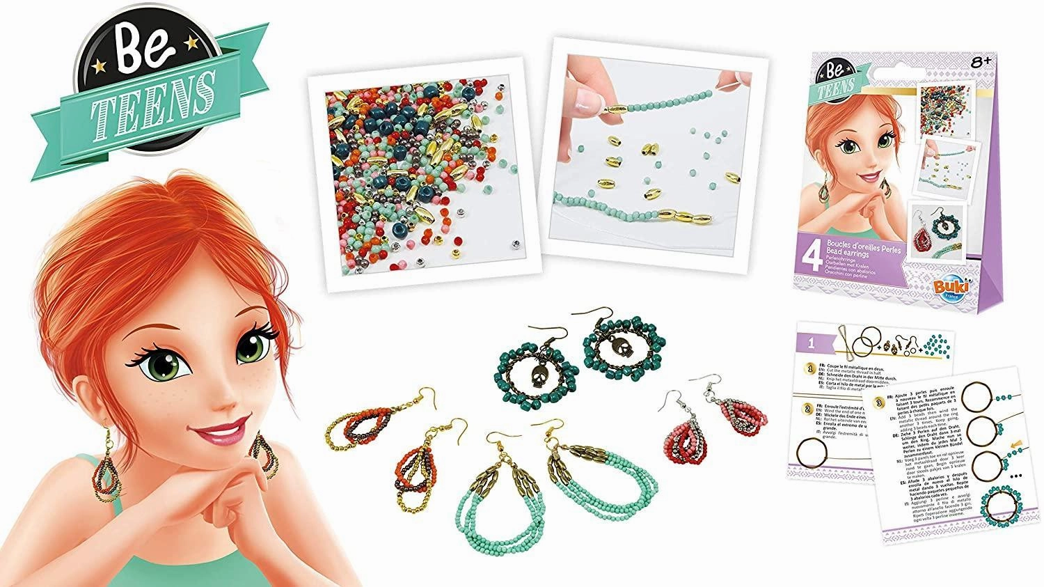 BUKI France BE306 Be Teens Bead Earrings