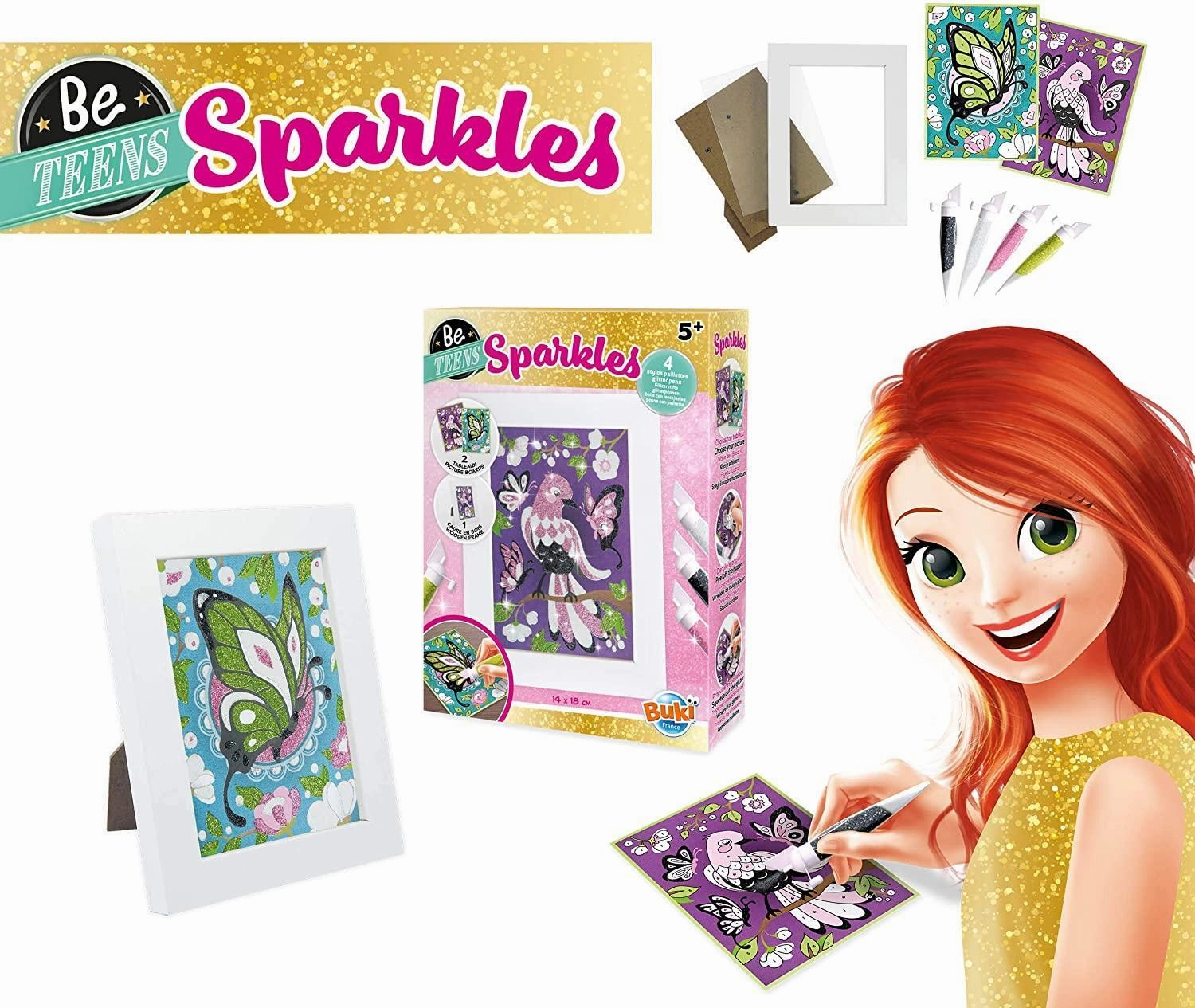 Buki France Be Teens Sparkles - Birds & Butterflies