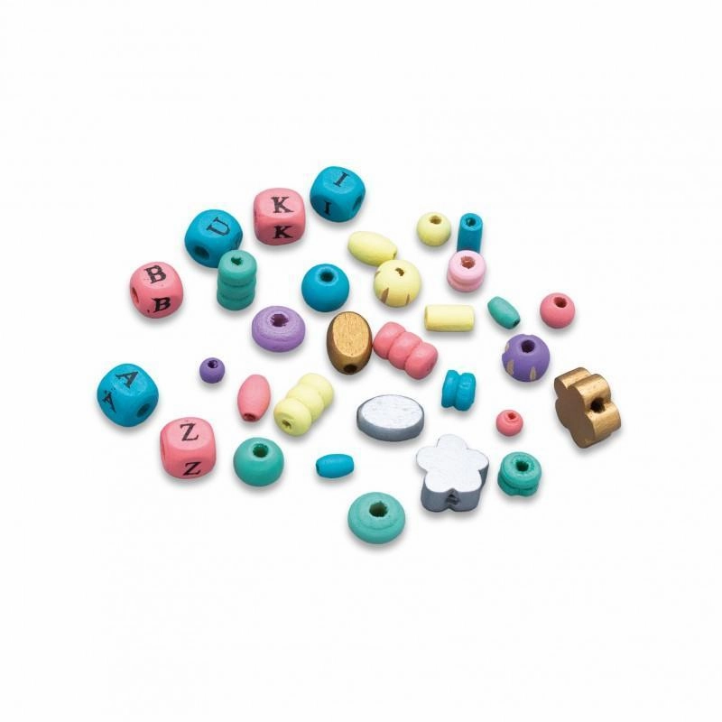 BUKI France Box of Wooden Beads  Colours