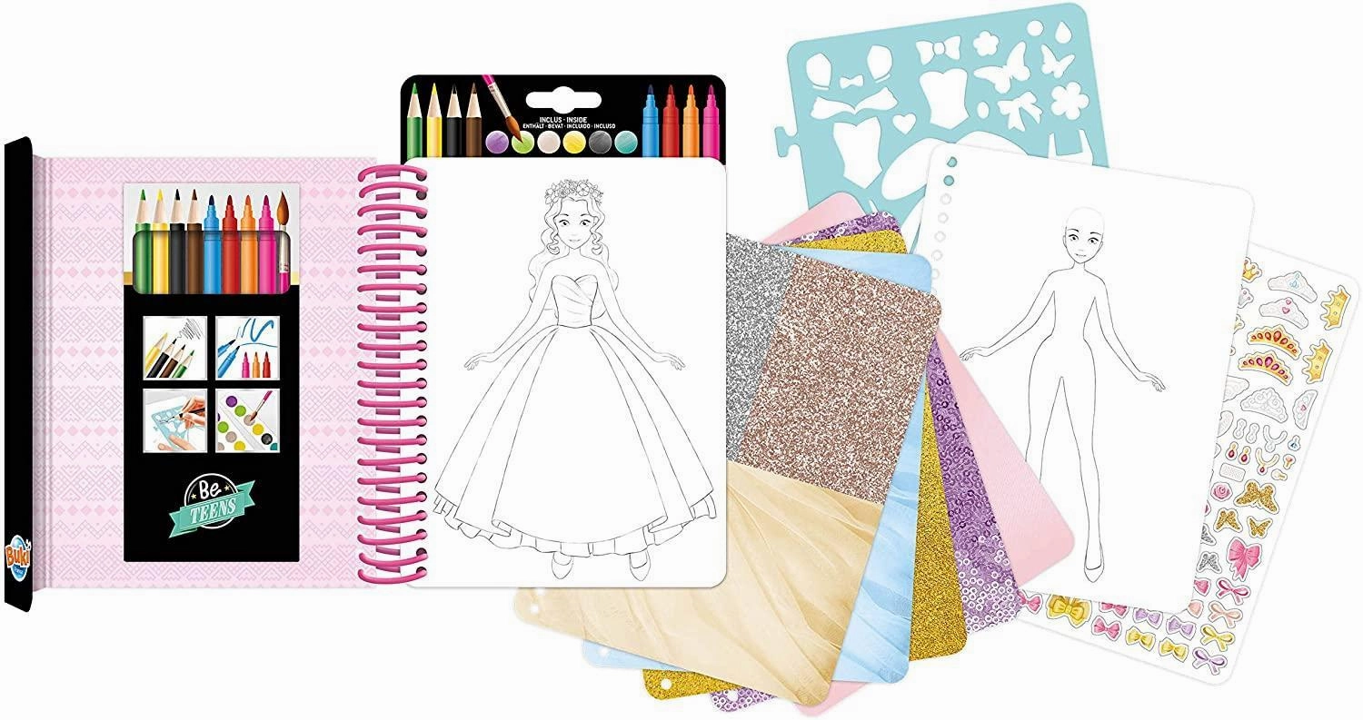 BUKI France CM101 Fashion Sketchbook Princess Dresses