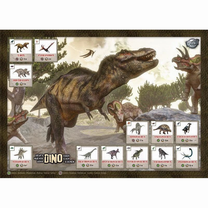 BUKI France Dino Mega Egg Maxi Pack x 12