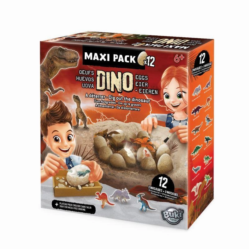 BUKI France Dino Mega Egg Maxi Pack x 12