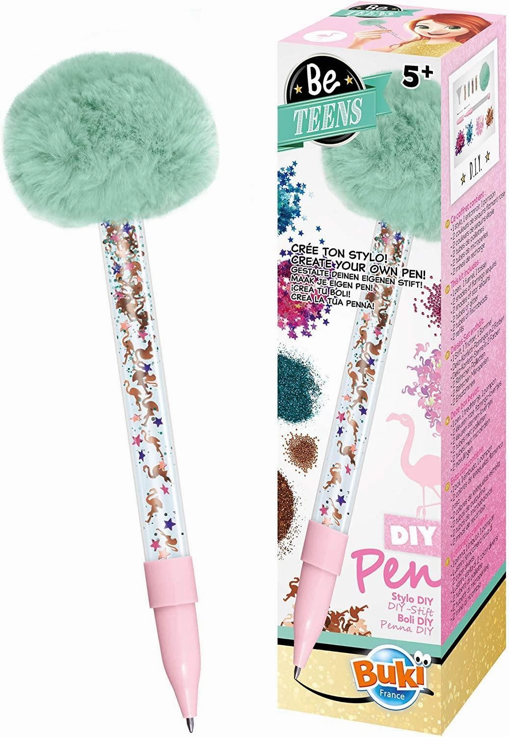 BUKI France STYL03 Be Teens Flamingo DIY Pen