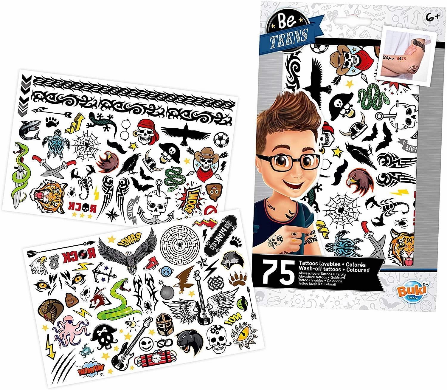 BUKI France Wash-off Tattoos