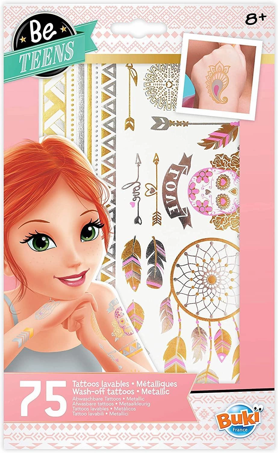 Buki Washable Tattoos - Metallic