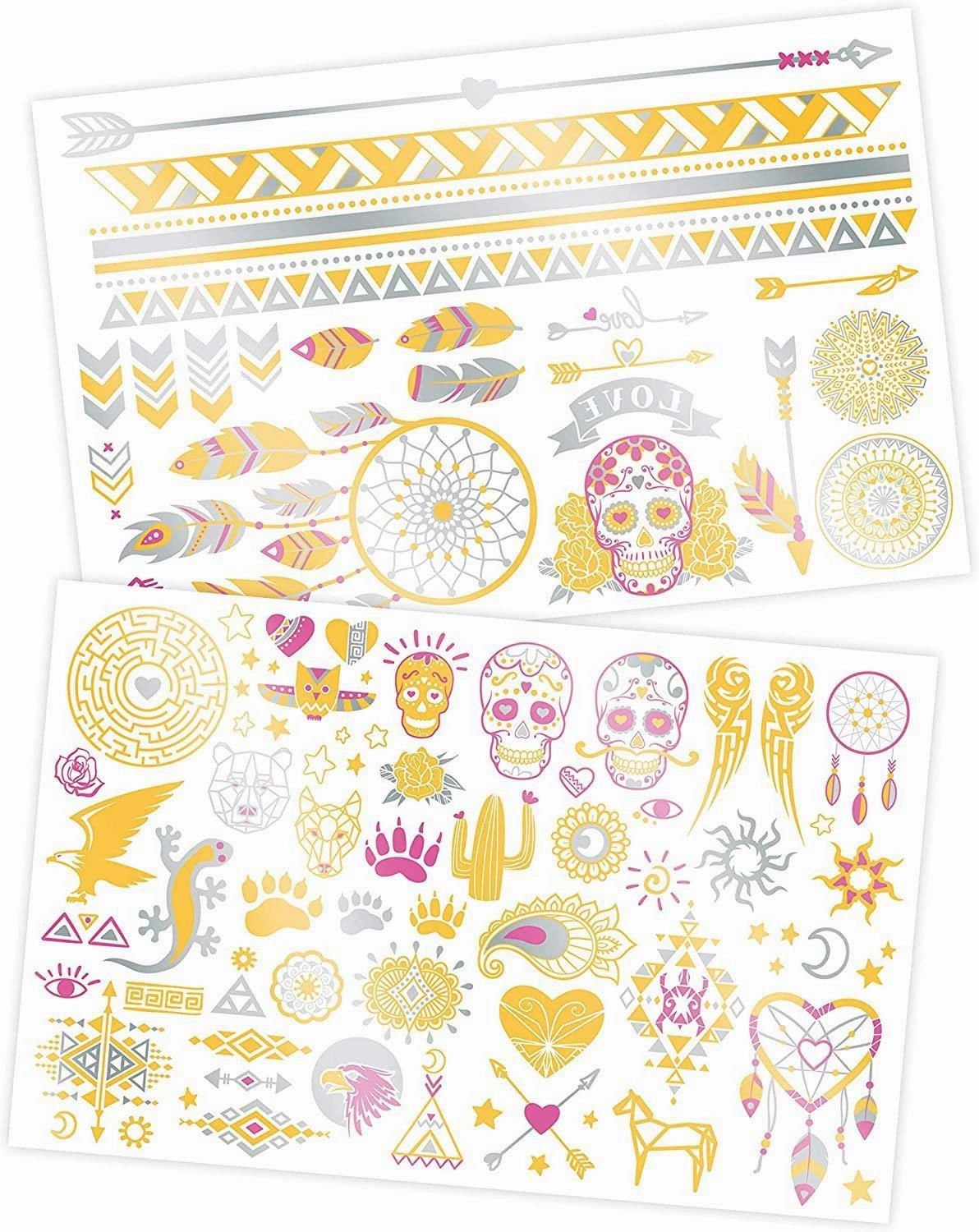 Buki Washable Tattoos - Metallic