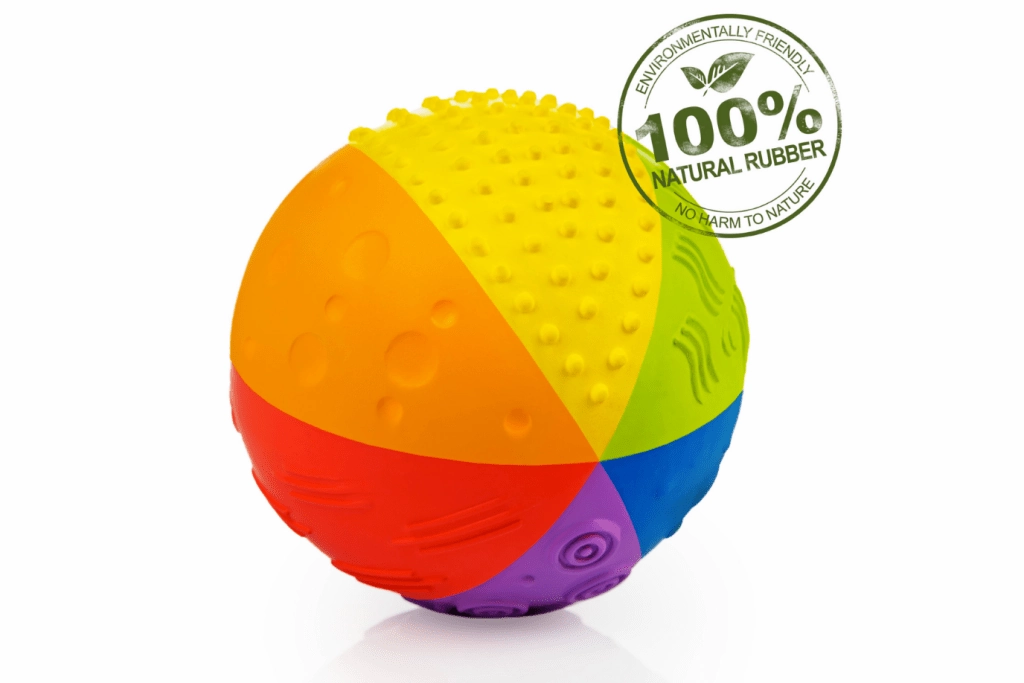 Caaocho Rainbow Sensory Ball - Made from Natural Rubber
