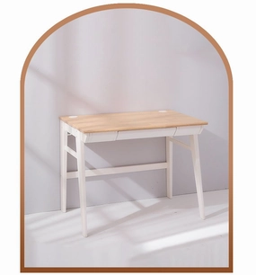 Calla Solid Wood Growth Desk - Flat-Storage Drawer - Natural Color