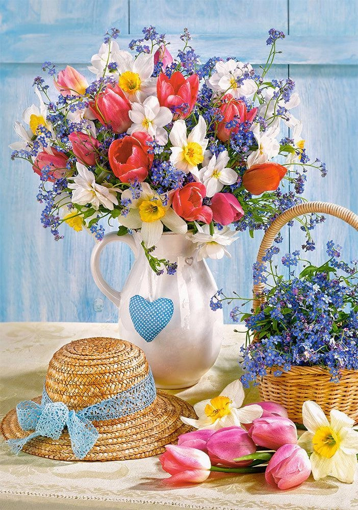 Castorland 500 Piece Jigsaw Puzzle - Spring in Flower Pot