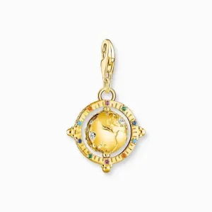 Charm Club Gold Plated Multicoloured Globe Charm 1923-488-7 Thomas Sabo Collectable Charms