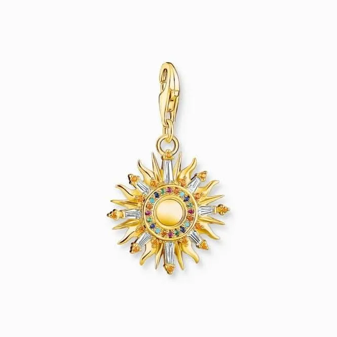 Charm Club Gold Plated Sun Charm 1935-488-7 Thomas Sabo Collectable Charms