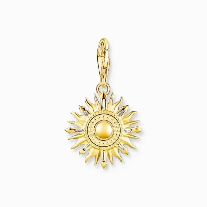 Charm Club Gold Plated Sun Charm 1935-488-7 Thomas Sabo Collectable Charms