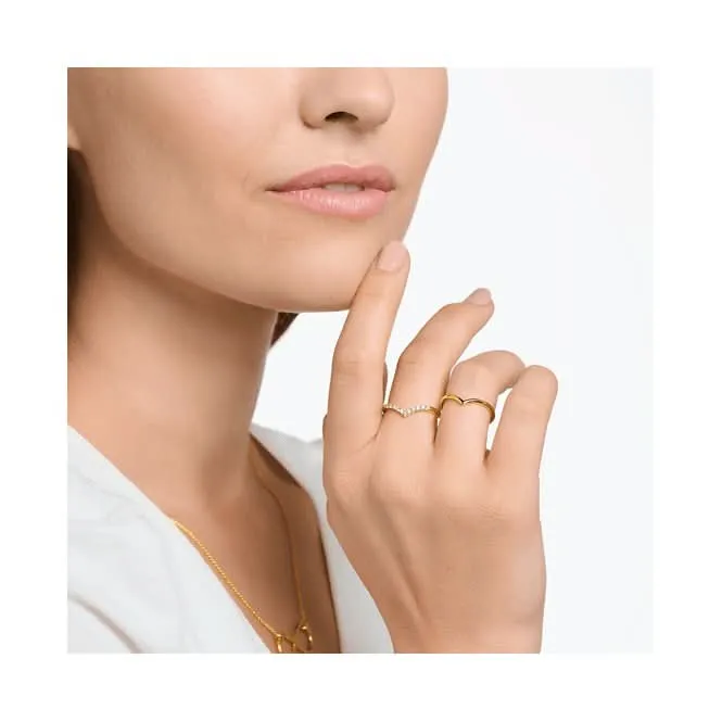 Charming Gold Plated V-Shaped Ring TR2393-413-39 Thomas Sabo Rings