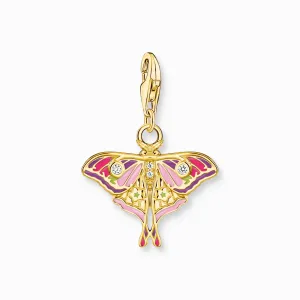 Charmista Gold Plated Colourful Moth Charm Pendant 2209-565-7 Thomas Sabo Collectable Charms