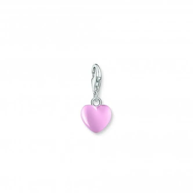 Charmista Pink Cold Enamel Heart Charm Pendant 1993-007-9 Thomas Sabo Collectable Charms